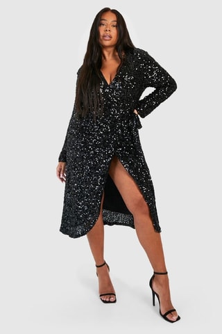 Robe portefeuille - Noir