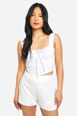 Short taille haute - Ivoire