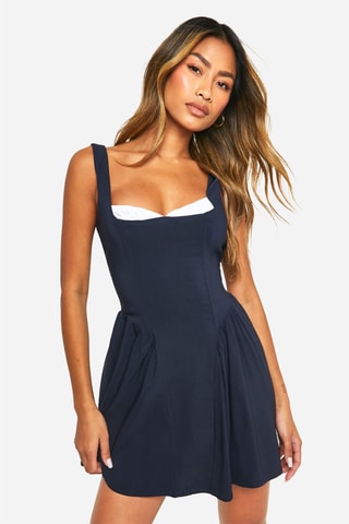Robe patineuse - Bleu marine