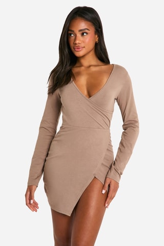 Robe fourreau - Marron