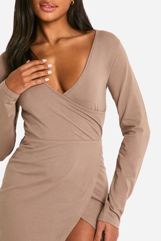 Robe fourreau - Marron