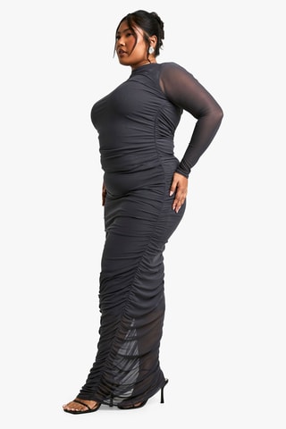 Robe drapée - Anthracite