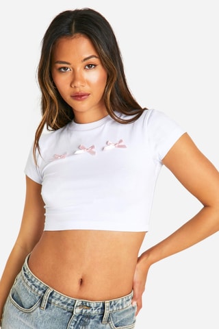 T-shirt cropped - Blanc