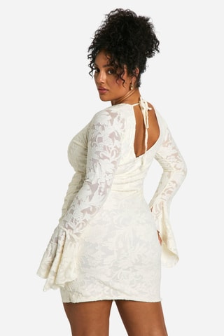 Robe fourreau en dentelle - Ivoire