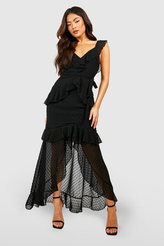Robe volantée - Noir
