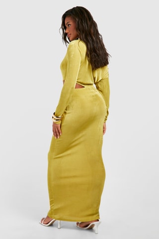 Robe longue - Vert olive