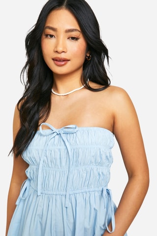 Combishort bustier - Ciel