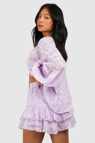 Short de plage - Mauve