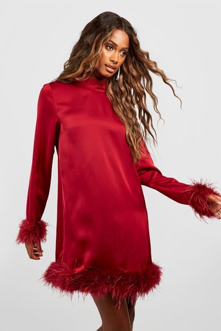 Robe droite - Bordeaux