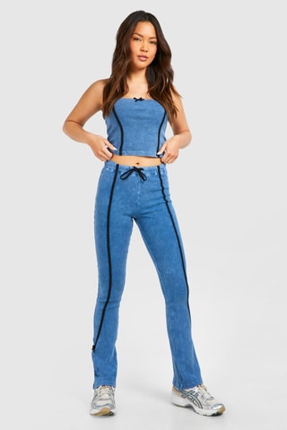 Pantalon flare - Bleu clair