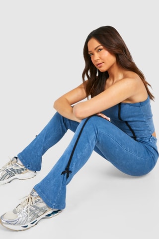 Pantalon flare - Bleu clair