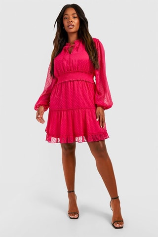 Robe patineuse - Fuchsia