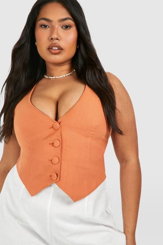 Gilet de costume - Orange