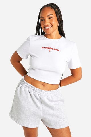 T-shirt cropped - Blanc