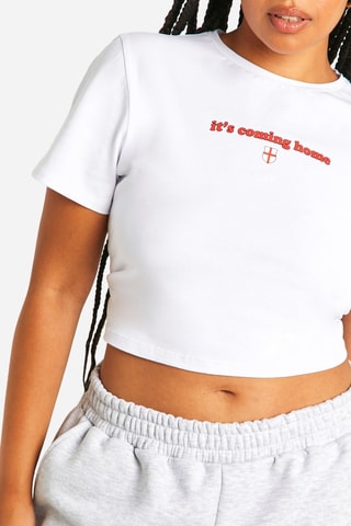 T-shirt cropped - Blanc