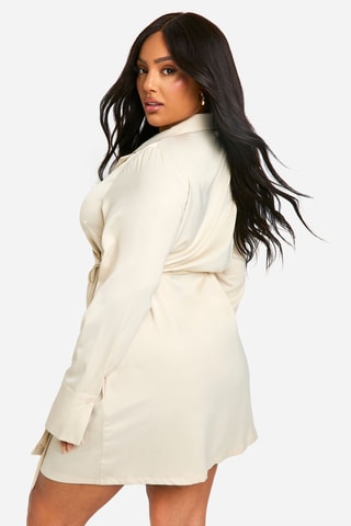 Robe portefeuille - Beige