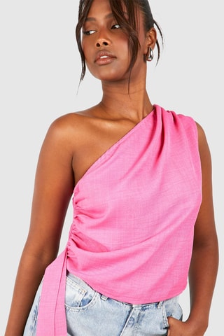 Top asymétrique - Rose