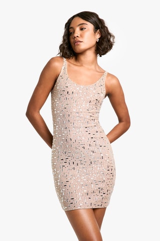 Robe fourreau - Marron