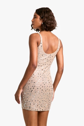 Robe fourreau - Marron