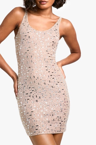 Robe fourreau - Marron