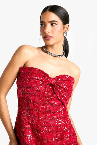 Robe bustier - Rouge