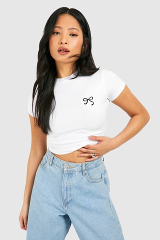 T-shirt cropped - Blanc