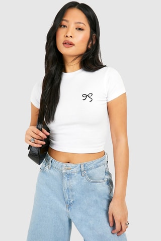 T-shirt cropped - Blanc