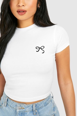 T-shirt cropped - Blanc