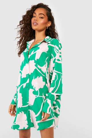 Robe chemise - Vert