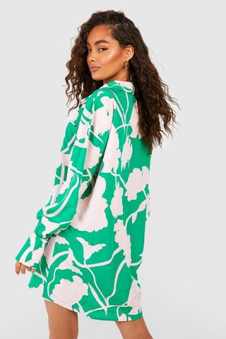 Robe chemise - Vert