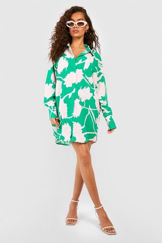 Robe chemise - Vert