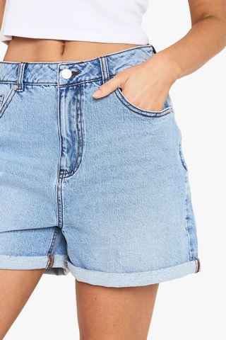 Short mom en jean - Bleu clair