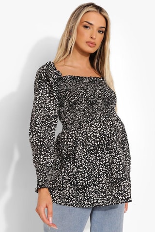 Blouse de maternité - Noir et blanc