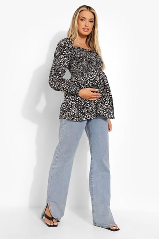 Blouse de maternité - Noir et blanc