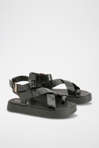 Sandales plateformes - Noir