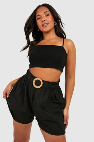Short taille haute - Noir