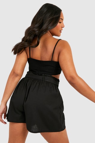 Short taille haute - Noir