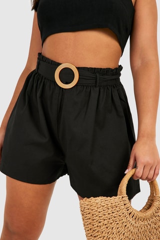Short taille haute - Noir