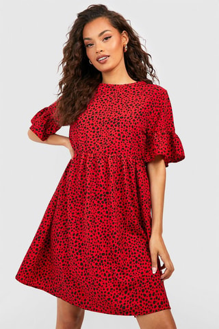 Robe patineuse - Rouge et noir