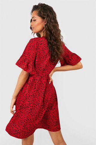 Robe patineuse - Rouge et noir