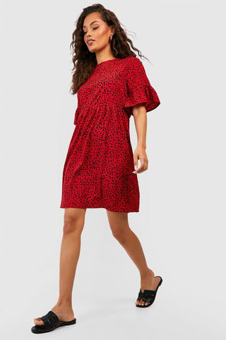 Robe patineuse - Rouge et noir