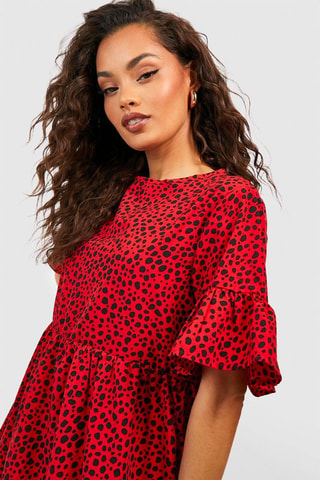 Robe patineuse - Rouge et noir