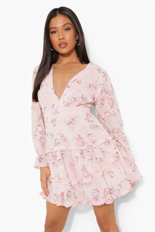 Robe volantée - Rose