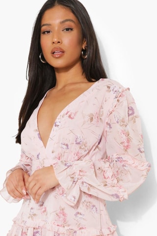 Robe volantée - Rose