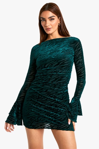 Robe fourreau - Vert foncé