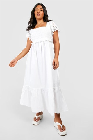 Robe midi - Blanc