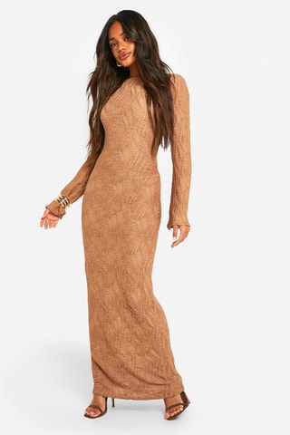 Robe longue - Marron clair