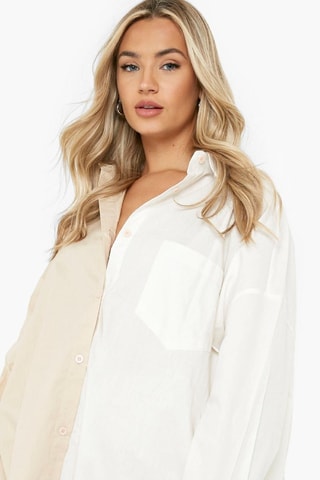 Chemisier oversize - Beige