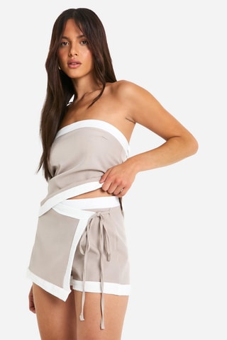Jupe-short - Taupe