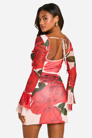 Robe fourreau - Rouge
